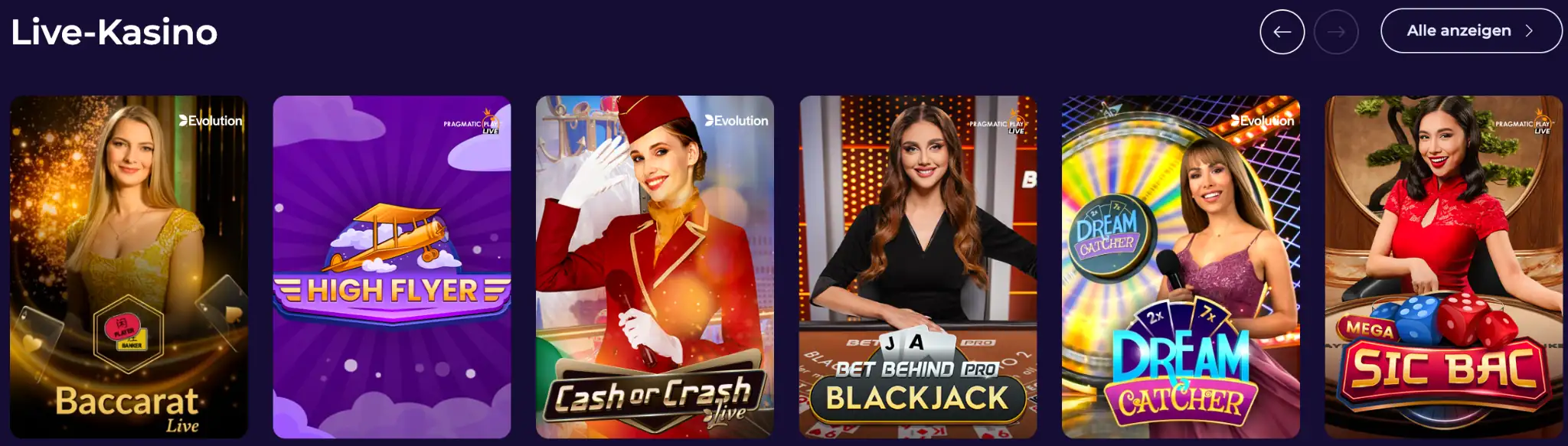 Live-Dealer im iWild Live Casino